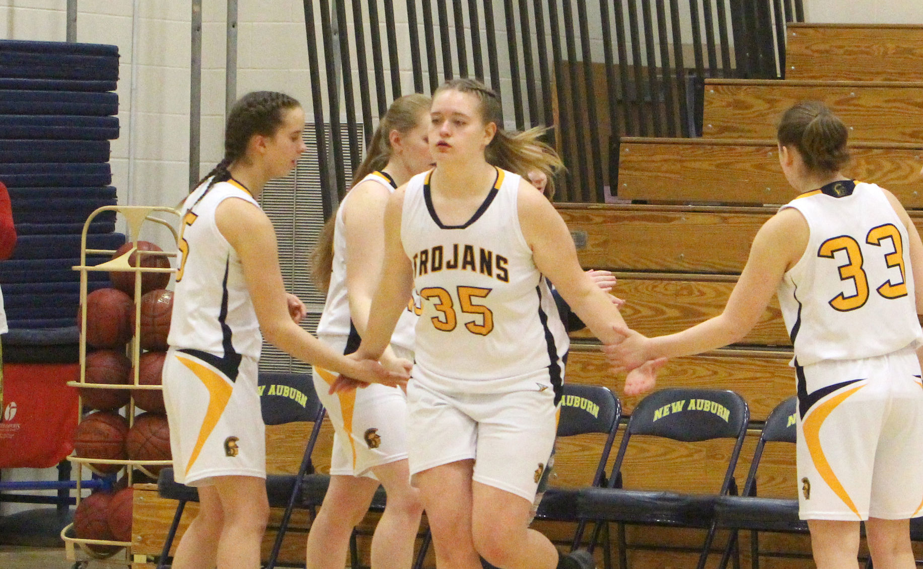 Lake Holcombe at New Auburn girls basketball 2-14-19